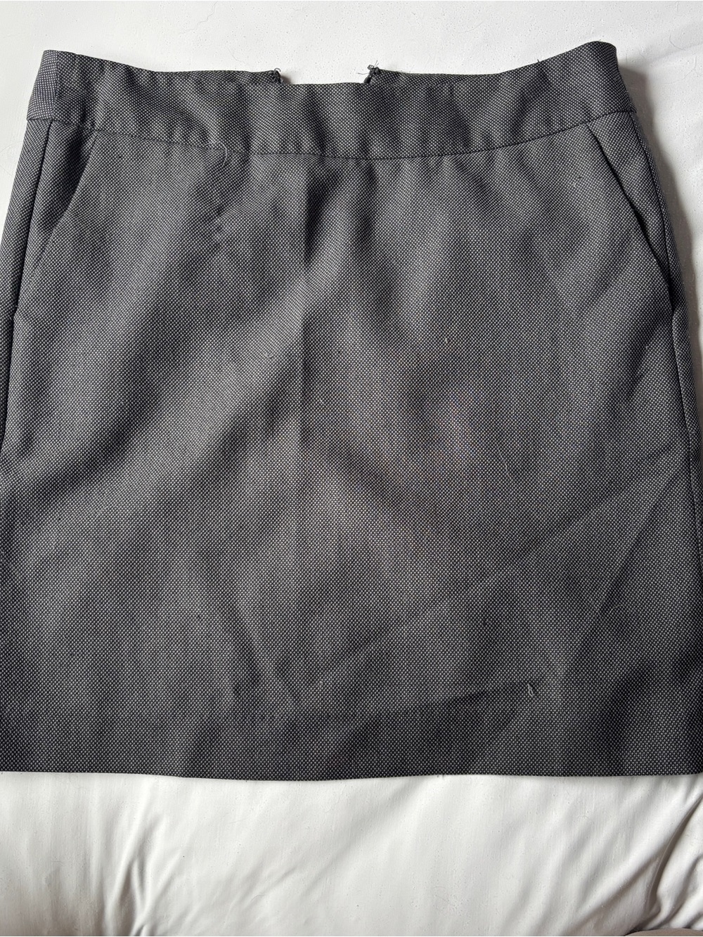 Banana Republic Charcoal Textured Pencil Skirt